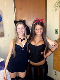 White chicks and black